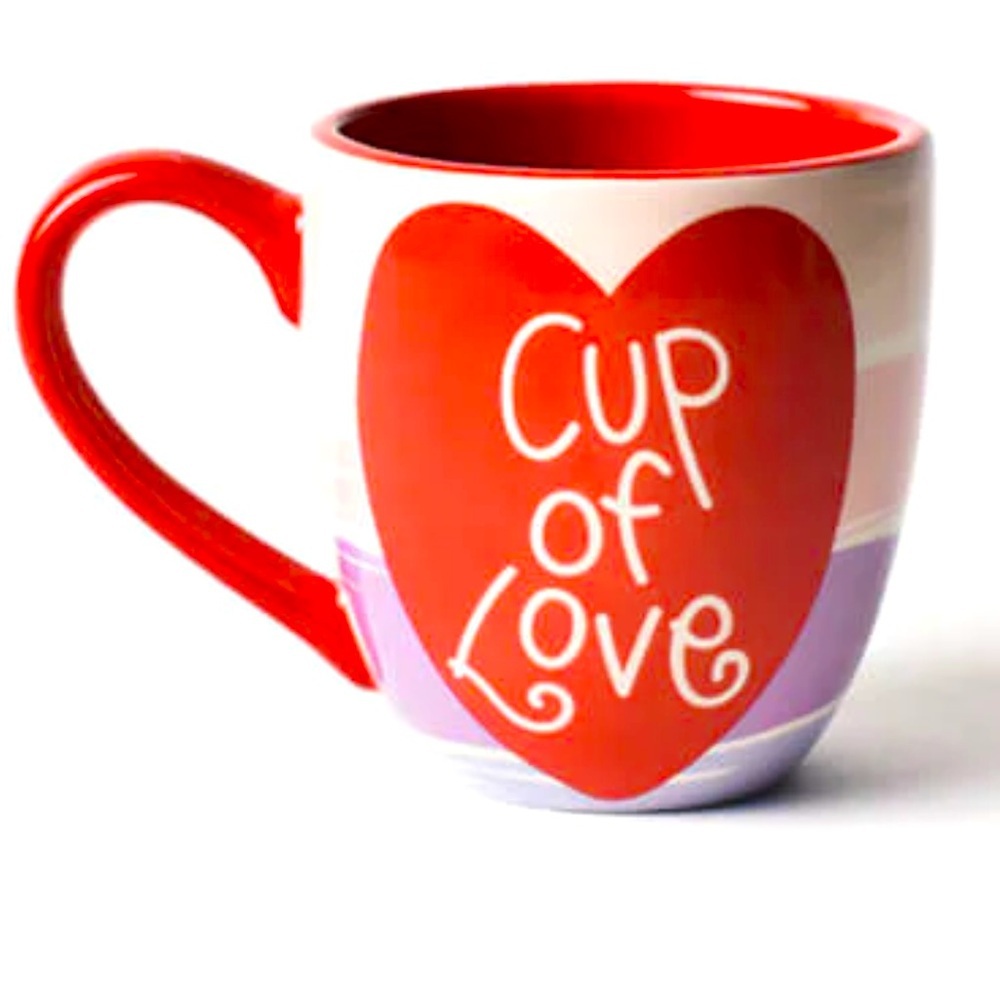 NWT Coton Colors Laura Johnson LIMITED EDITION 2022 Cup of Love Red Mug Cup